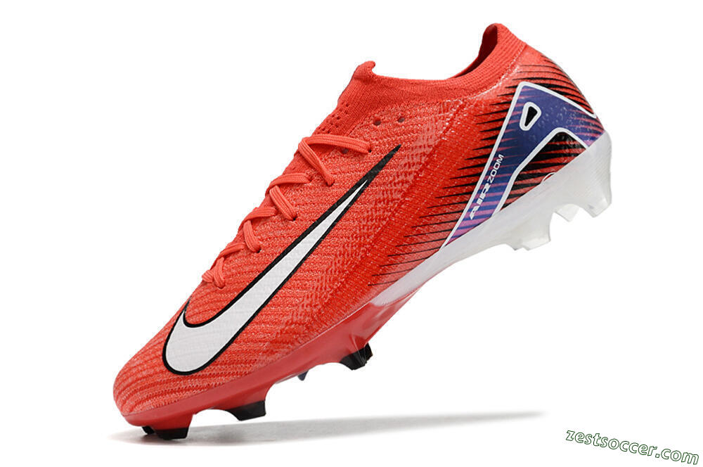 Nike Air Zoom Mercurial Vapor 16 Elite FG Low-Tops Soccer Cleats - Red/White/Blue 5