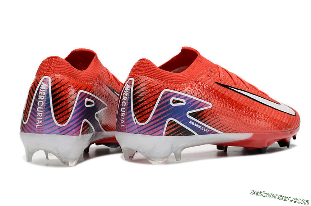 Nike Air Zoom Mercurial Vapor 16 Elite FG Low-Tops Soccer Cleats - Red/White/Blue 6