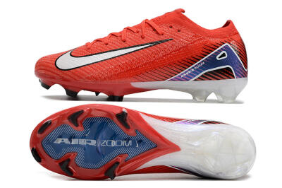 Nike Air Zoom Mercurial Vapor 16 Elite FG Low-Tops Soccer Cleats - Red/White/Blue