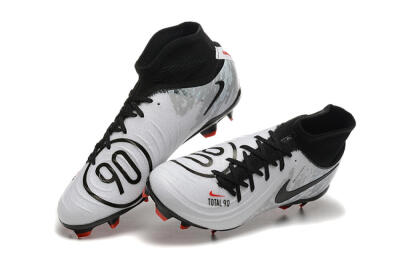 Nike Phantom Luna Elite FG High-Tops Soccer Cleats - White/Red/Black/Grey