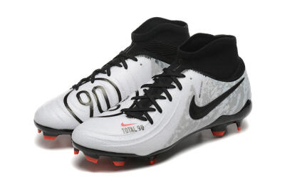Nike Phantom Luna Elite FG High-Tops Soccer Cleats - White/Red/Black/Grey
