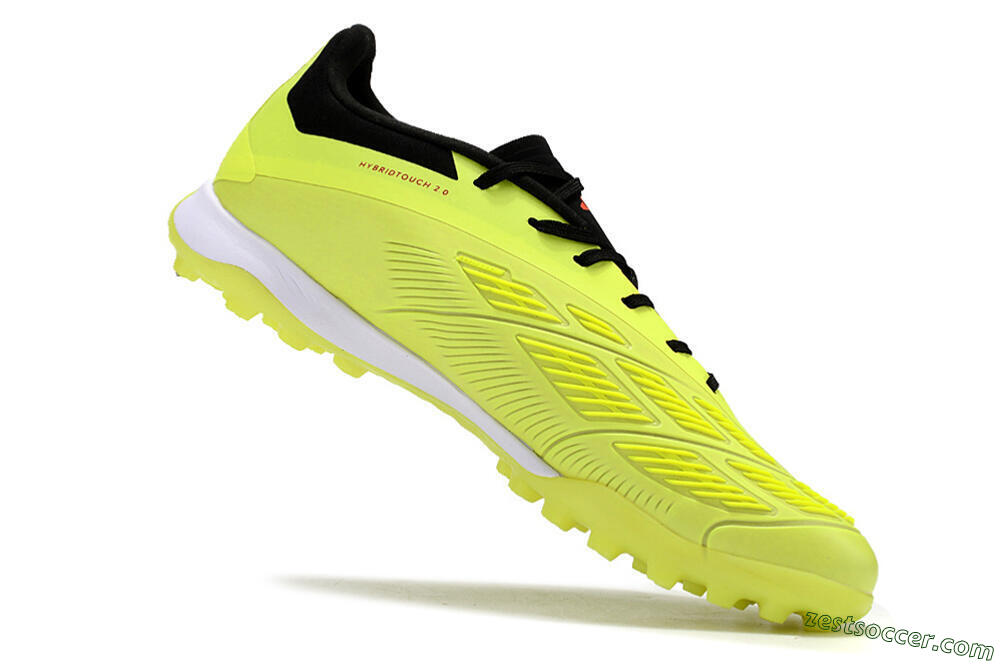 Adidas Predator Accuracy Elite TF Low-Tops Soccer Shoes - Yellow/Black/Silver 4