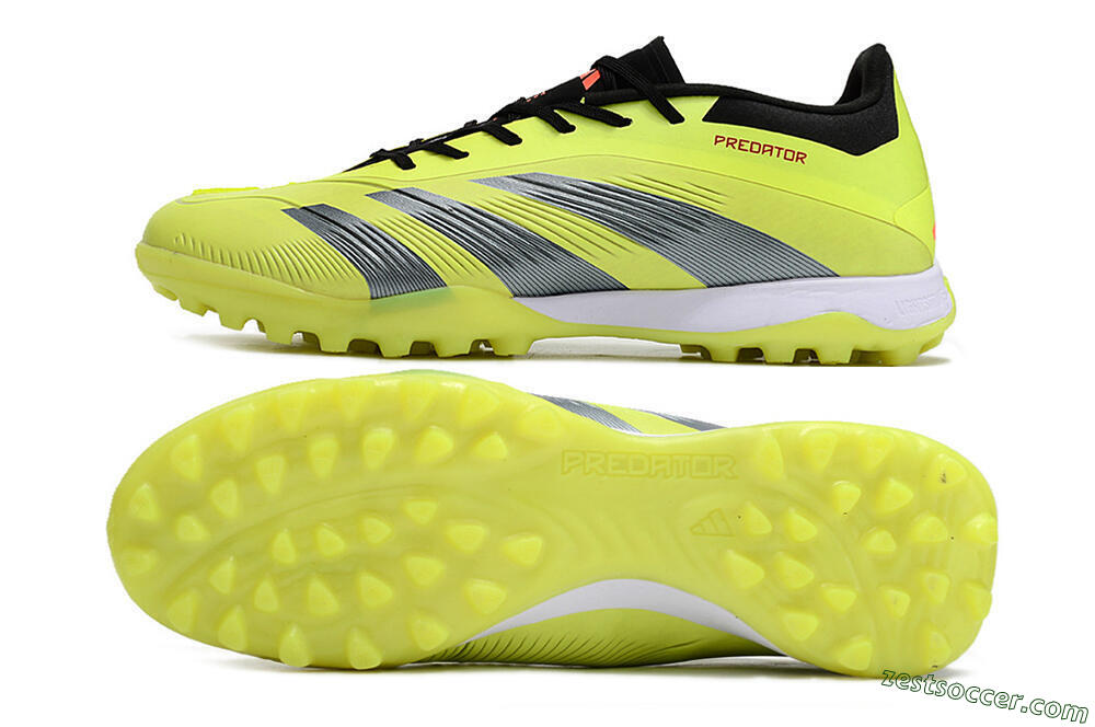 Adidas Predator Accuracy Elite TF Low-Tops Soccer Shoes - Yellow/Black/Silver 1