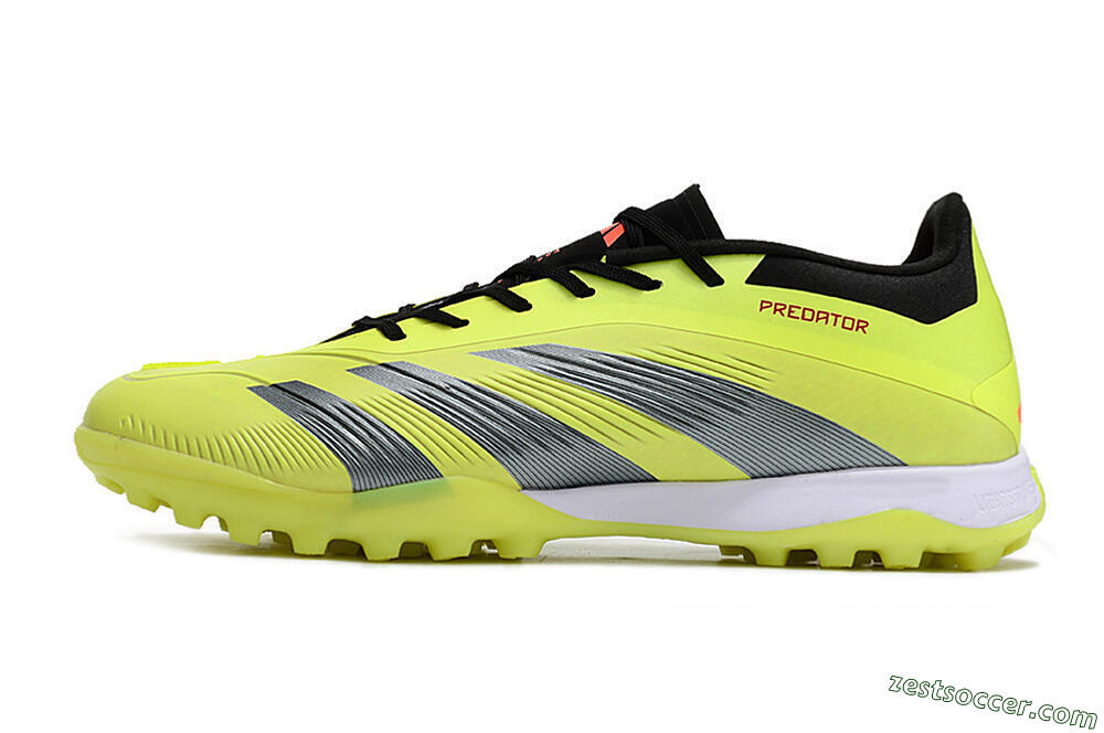 Adidas Predator Accuracy Elite TF Low-Tops Soccer Shoes - Yellow/Black/Silver 2