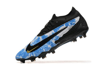 Nike Phantom GX Elite FG Low-Tops Soccer Cleats - Blue/Grey/Black/Gold