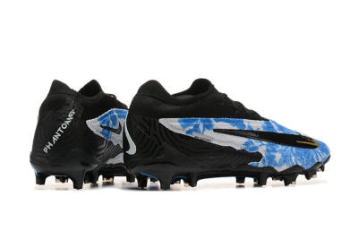 Nike Phantom GX Elite FG Low-Tops Soccer Cleats - Blue/Grey/Black/Gold