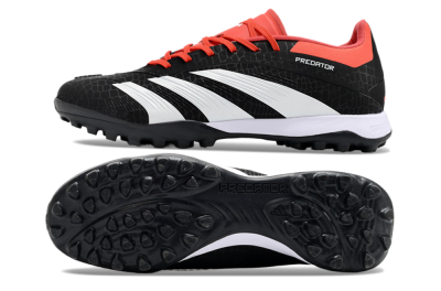 Adidas Predator 24 Elite TF Low-Tops Soccer Shoes - Black/White/Red