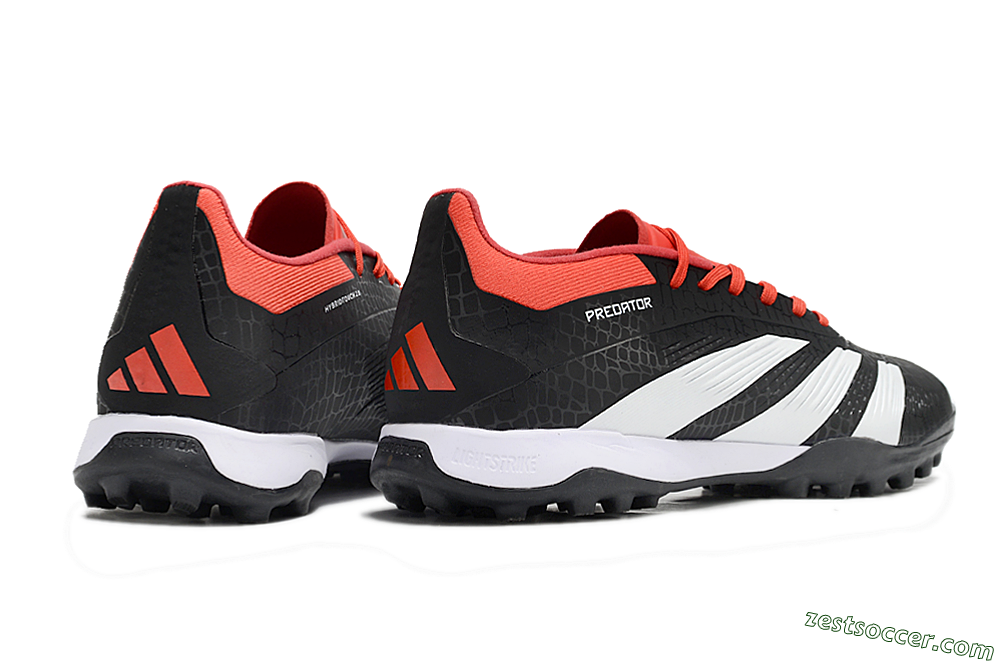 Adidas Predator 24 Elite TF Low-Tops Soccer Shoes - Black/White/Red 6