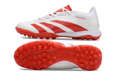 Adidas Predator 24 Elite TF Low-Tops Soccer Shoes - Beige/Red/White