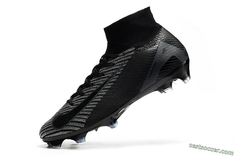 Nike Air Zoom Mercurial Superfly 10 Elite FG High-Tops Soccer Cleats - Black/Jade/Blue 5