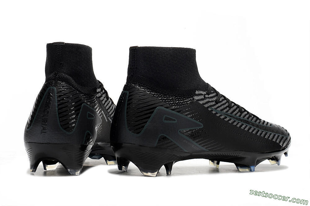 Nike Air Zoom Mercurial Superfly 10 Elite FG High-Tops Soccer Cleats - Black/Jade/Blue 6