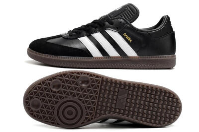 Adidas Samba Messi Indoor TF Low-Tops Soccer Shoes - Black/White/Brown