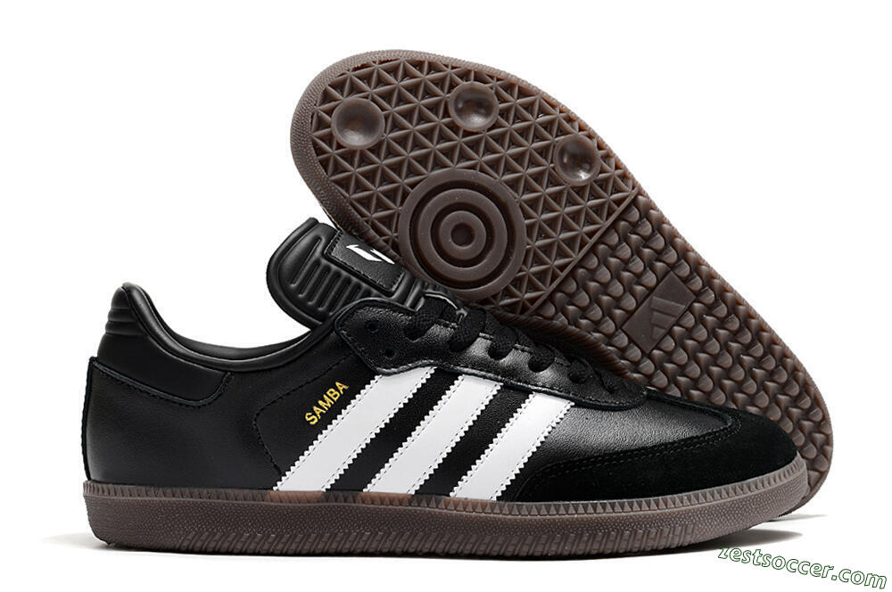 Adidas Samba Messi Indoor TF Low-Tops Soccer Shoes - Black/White/Brown 0