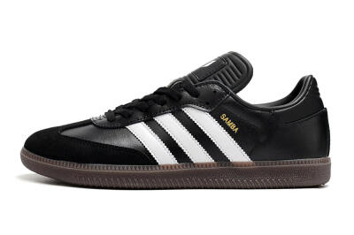 Adidas Samba Messi Indoor TF Low-Tops Soccer Shoes - Black/White/Brown