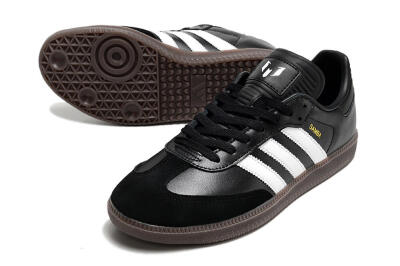 Adidas Samba Messi Indoor TF Low-Tops Soccer Shoes - Black/White/Brown