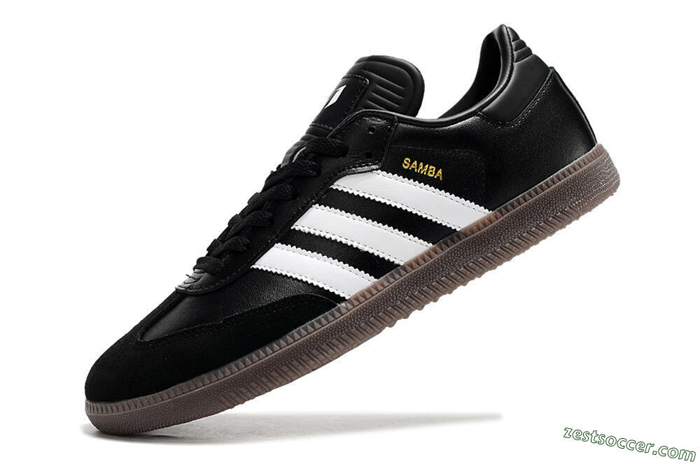 Adidas Samba Messi Indoor TF Low-Tops Soccer Shoes - Black/White/Brown 5