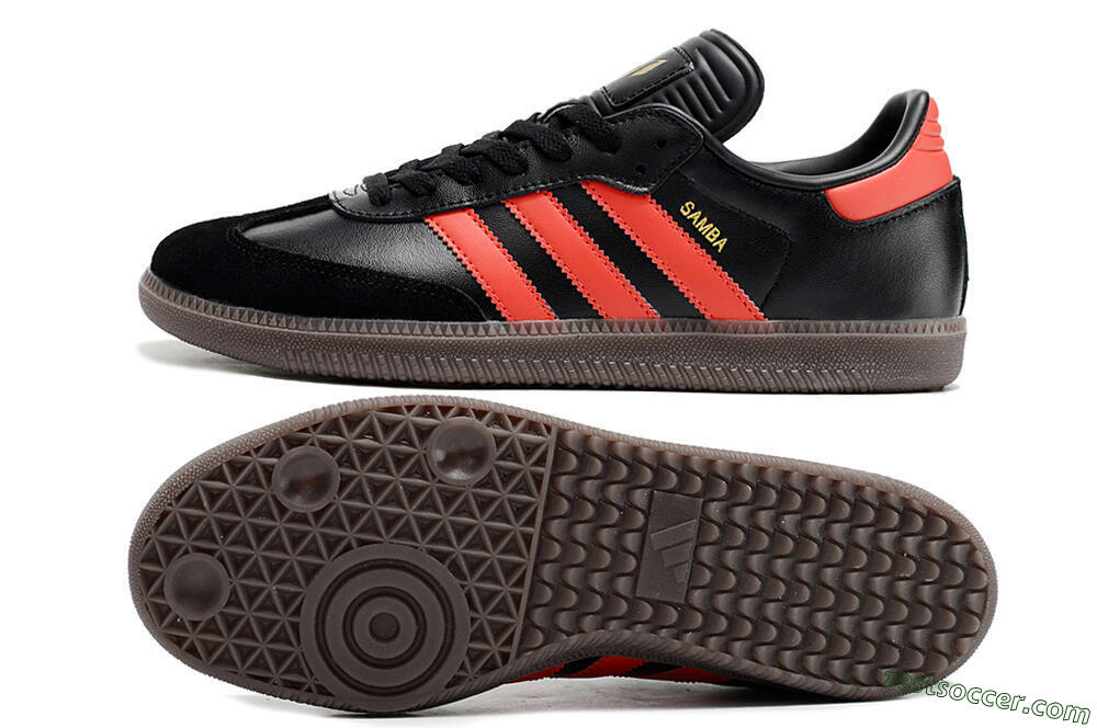 Adidas Samba Messi Indoor TF Low-Tops Soccer Shoes - Black/Red/Brown 1