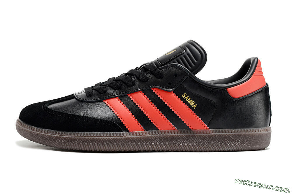 Adidas Samba Messi Indoor TF Low-Tops Soccer Shoes - Black/Red/Brown 2
