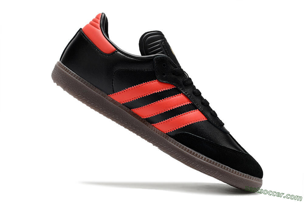 Adidas Samba Messi Indoor TF Low-Tops Soccer Shoes - Black/Red/Brown 4
