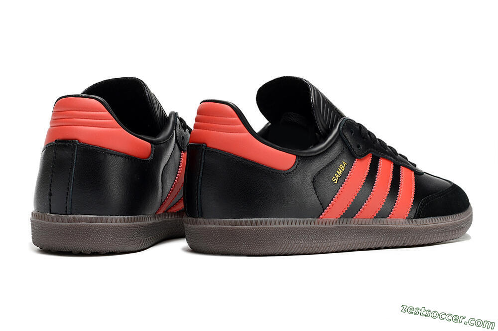 Adidas Samba Messi Indoor TF Low-Tops Soccer Shoes - Black/Red/Brown 6