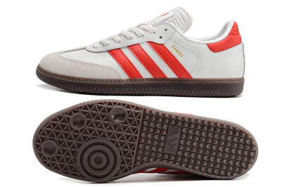 Adidas Samba Messi Indoor TF Low-Tops Soccer Shoes - Grey/White/Red
