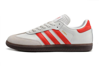 Adidas Samba Messi Indoor TF Low-Tops Soccer Shoes - Grey/White/Red