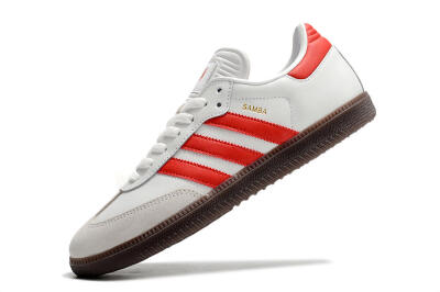 Adidas Samba Messi Indoor TF Low-Tops Soccer Shoes - Grey/White/Red