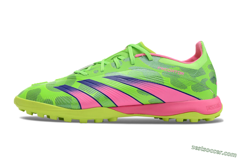 Adidas Predator 24 Elite TF Low-Tops Soccer Shoes - Yellow/Purple/Pink 2