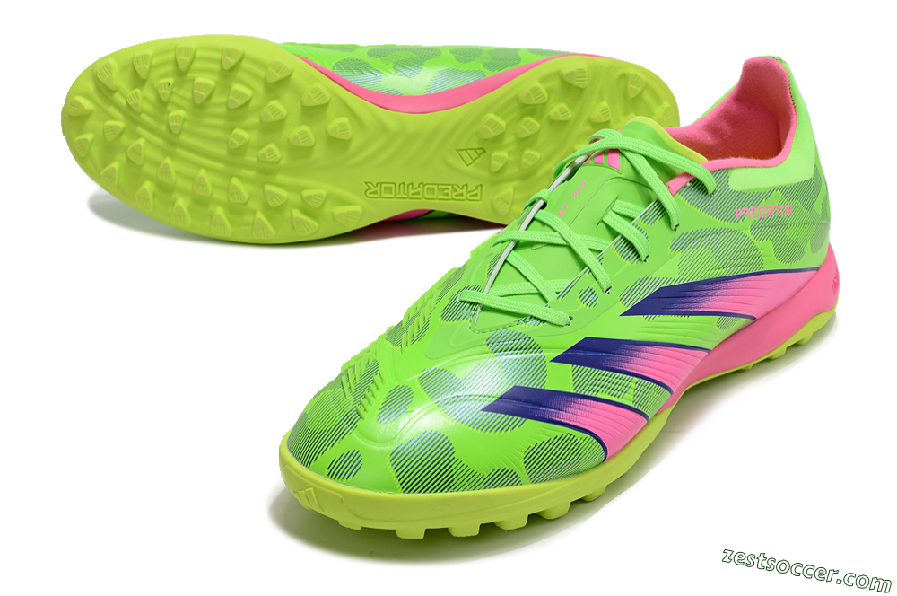 Adidas Predator 24 Elite TF Low-Tops Soccer Shoes - Yellow/Purple/Pink 3