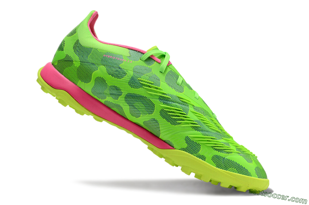 Adidas Predator 24 Elite TF Low-Tops Soccer Shoes - Yellow/Purple/Pink 4
