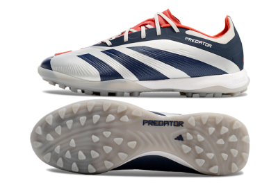 Adidas Predator 24 Elite TF Low-Tops Soccer Shoes - White/Blue/Red