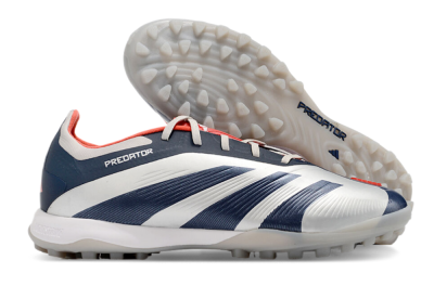 Adidas Predator 24 Elite TF Low-Tops Soccer Shoes - White/Blue/Red