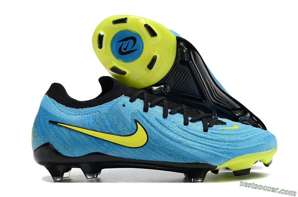 Nike Phantom Luna Elite NU FG Low-Tops Soccer Cleats - Blue/Black/Yellow 0