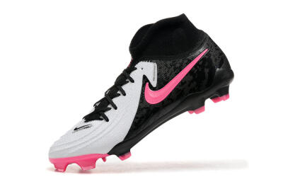 Nike Phantom Luna Elite FG High-Tops Soccer Cleats - White/Black/Pink