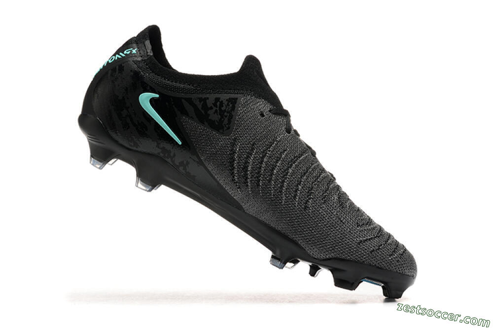 Nike Phantom Luna Elite FG Low-Tops Soccer Cleats - Grey/Black/Jade 7