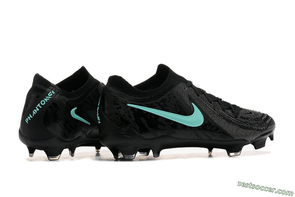 Nike Phantom Luna Elite FG Low-Tops Soccer Cleats - Grey/Black/Jade 9