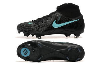 Nike Phantom Luna Elite FG High-Tops Soccer Cleats - Grey/Black/Jade