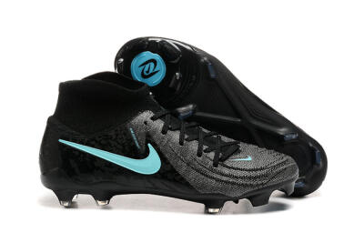 Nike Phantom Luna Elite FG High-Tops Soccer Cleats - Grey/Black/Jade