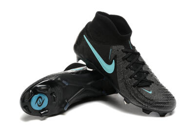 Nike Phantom Luna Elite FG High-Tops Soccer Cleats - Grey/Black/Jade