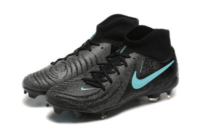 Nike Phantom Luna Elite FG High-Tops Soccer Cleats - Grey/Black/Jade