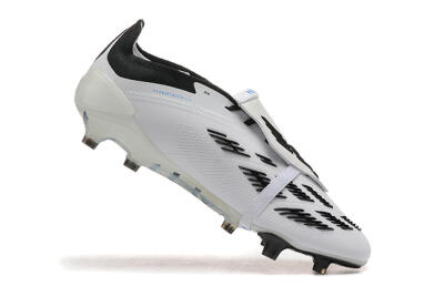 Adidas Predator Elite Foldover Tongue FG Low-Tops Soccer Cleats - White/Rainbow