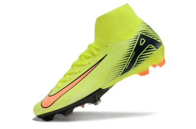 Nike Air Zoom Mercurial Superfly 10 Elite FG High-Tops Soccer Cleats - Yellow/Black/Orange