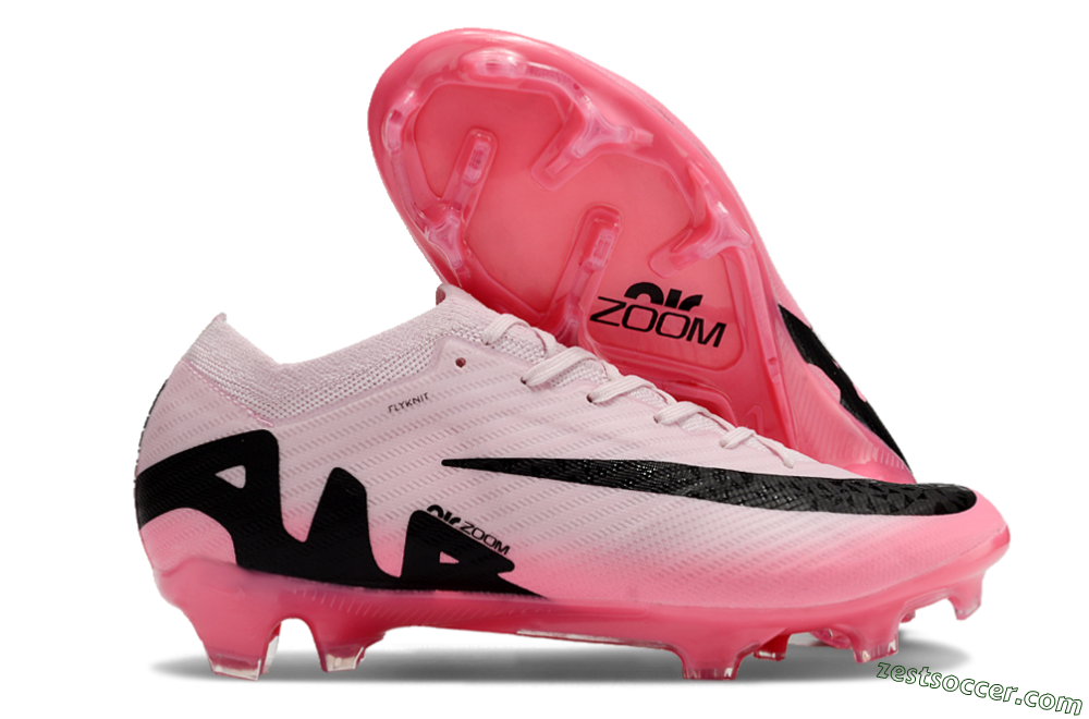 Nike Air Zoom Mercurial Vapor 15 Elite FG Low-Tops Soccer Cleats - Pink/Black 0