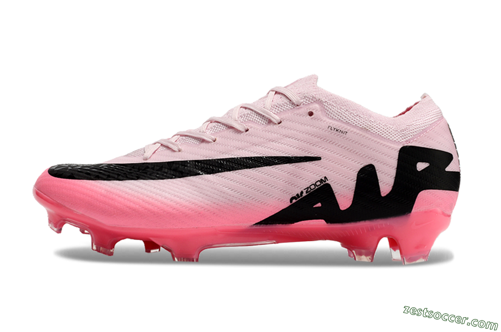 Nike Air Zoom Mercurial Vapor 15 Elite FG Low-Tops Soccer Cleats - Pink/Black 2