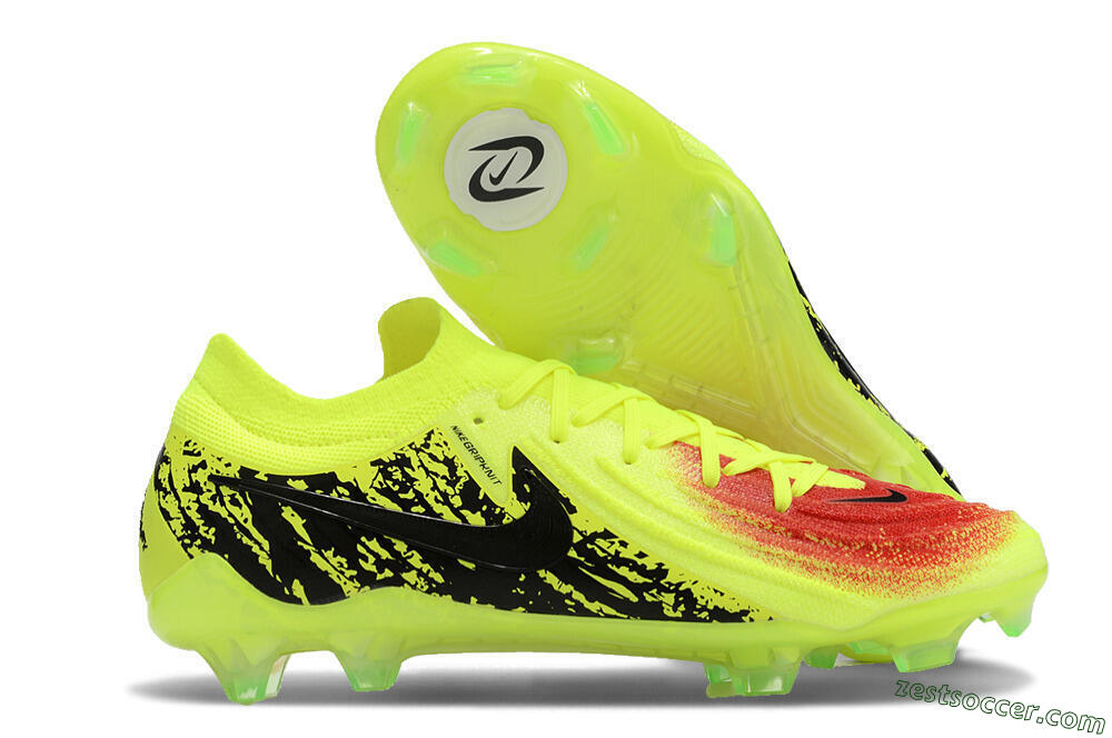 Nike Phantom Luna Elite NU FG Low-Tops Soccer Cleats - Yellow/Red/Black 0