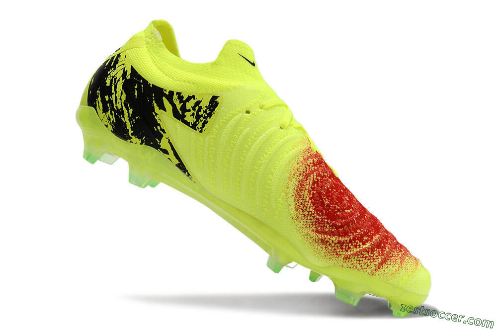 Nike Phantom Luna Elite NU FG Low-Tops Soccer Cleats - Yellow/Red/Black 4