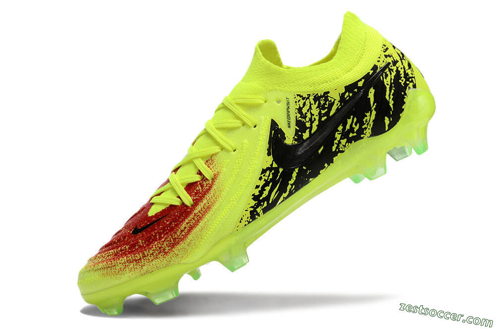Nike Phantom Luna Elite NU FG Low-Tops Soccer Cleats - Yellow/Red/Black 5