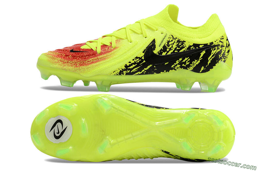Nike Phantom Luna Elite NU FG Low-Tops Soccer Cleats - Yellow/Red/Black 1