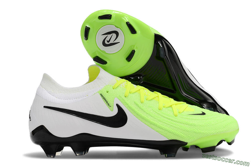 Nike Phantom Luna Elite NU FG Low-Tops Soccer Cleats - Green/White/Black 0