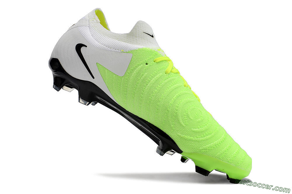 Nike Phantom Luna Elite NU FG Low-Tops Soccer Cleats - Green/White/Black 4